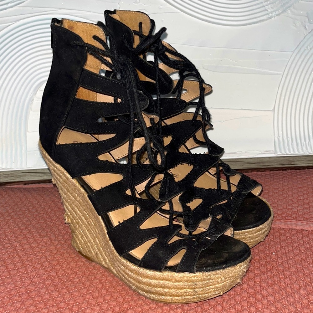 Lace-Up Wedges